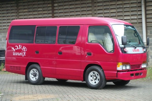 Karoseri Microbus Minibus Mobil Travel Terbaik Isuzu Elf Ungu karoseri.info